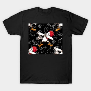 dabbing dab chicken funny T-Shirt